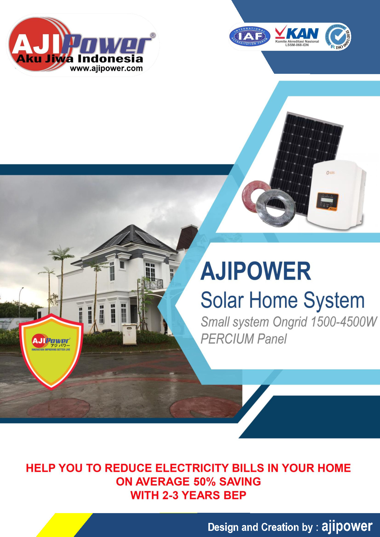 AJIPower Ongrid System 1500-4500Wp